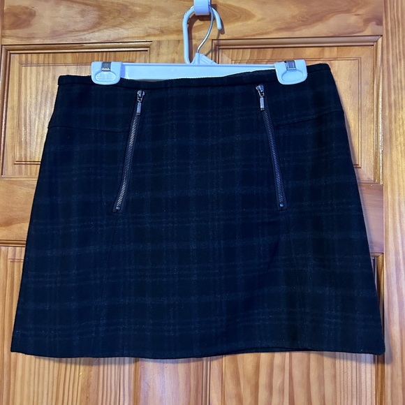 Willi Smith Wool mini skirt with zippers. - Picture 1 of 8